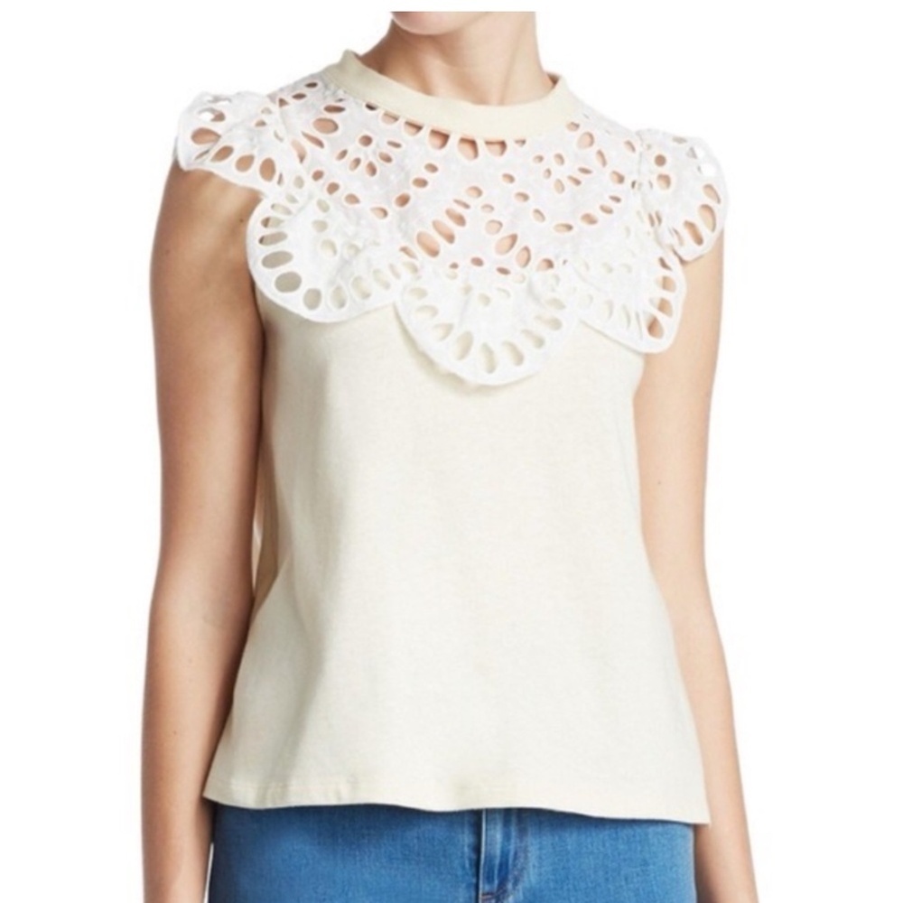 See‎ by Chloe bib top buttercream